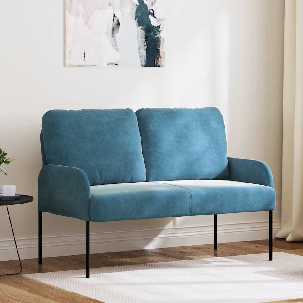 Sofas mit Kissen 110cm Blau Sperrholz