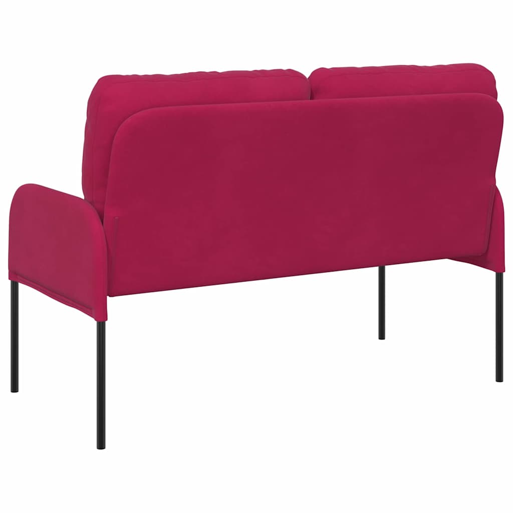 Sofas mit Kissen 110cm Weinrot Sperrholz