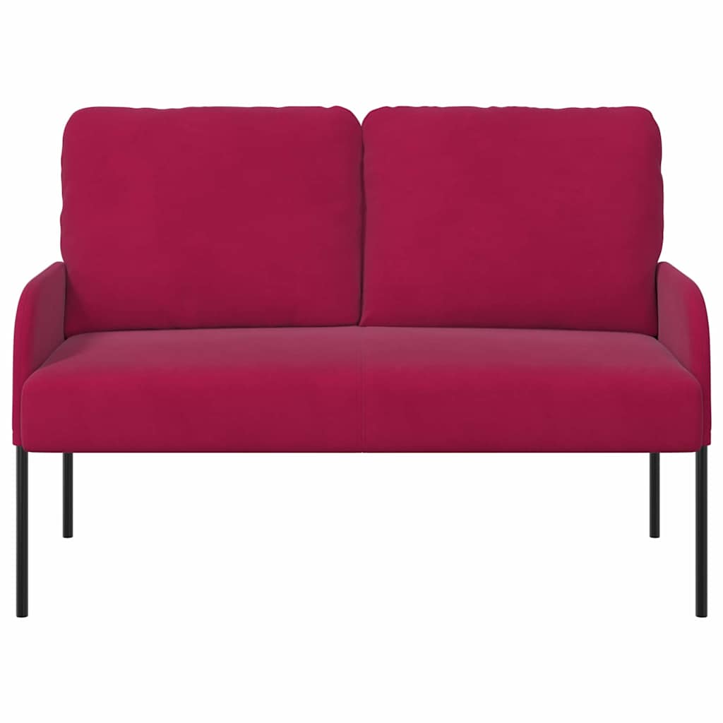 Sofas mit Kissen 110cm Weinrot Sperrholz