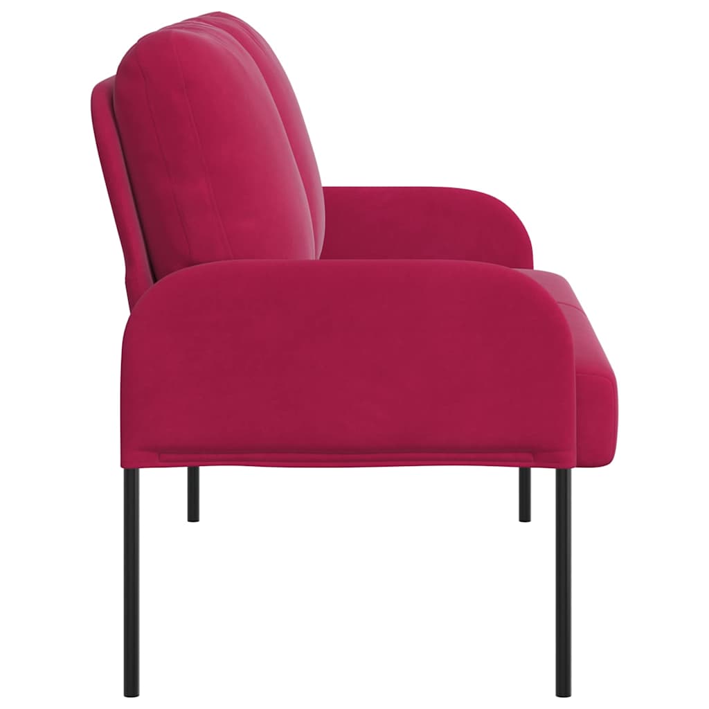 Sofas mit Kissen 110cm Weinrot Sperrholz
