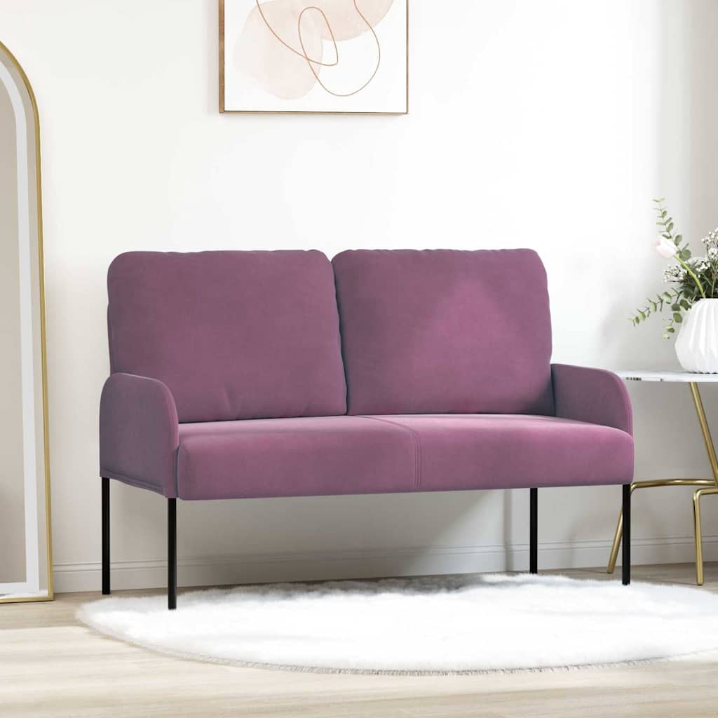 Sofas mit Kissen 110cm Lila Sperrholz