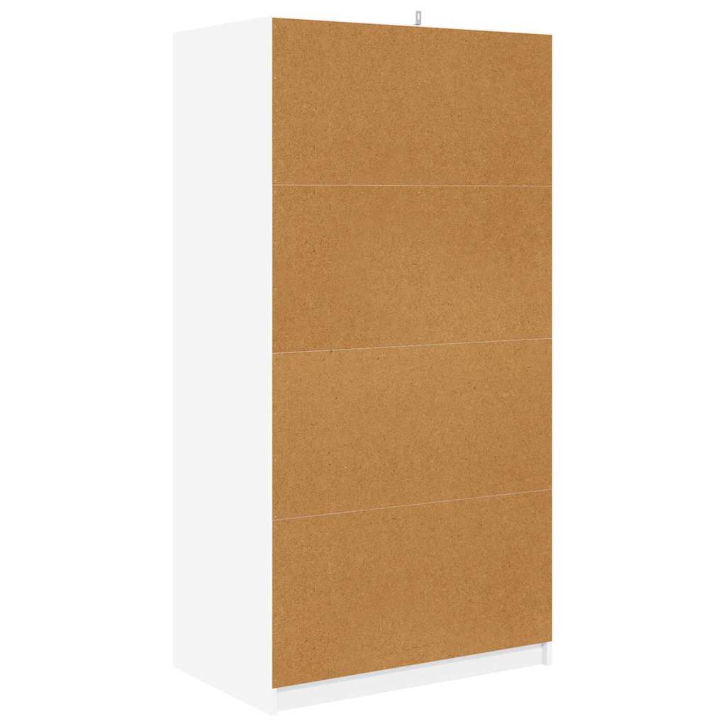 Kleiderschrank mit Tür Weiß 79,5 x 49 x 156 cm Holzwerkstoff