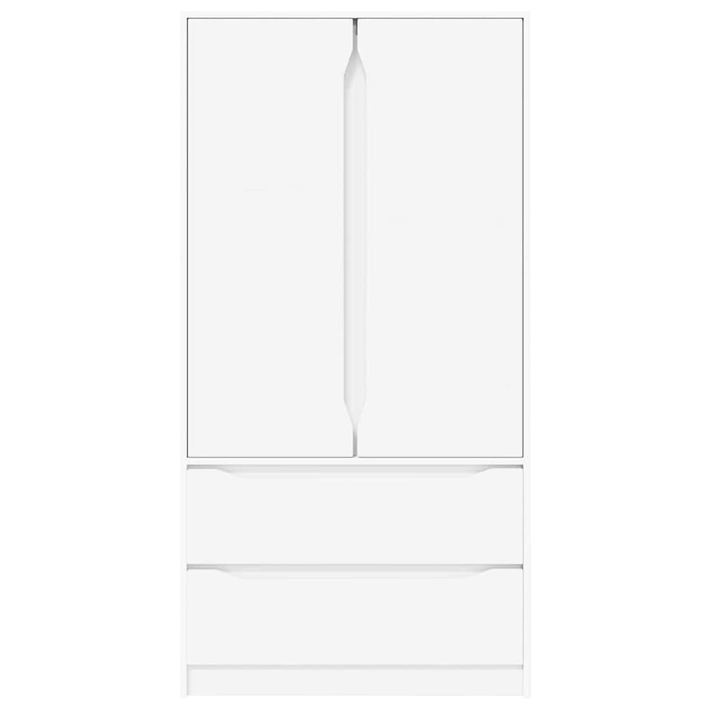 Kleiderschrank mit Tür Weiß 79,5 x 49 x 156 cm Holzwerkstoff