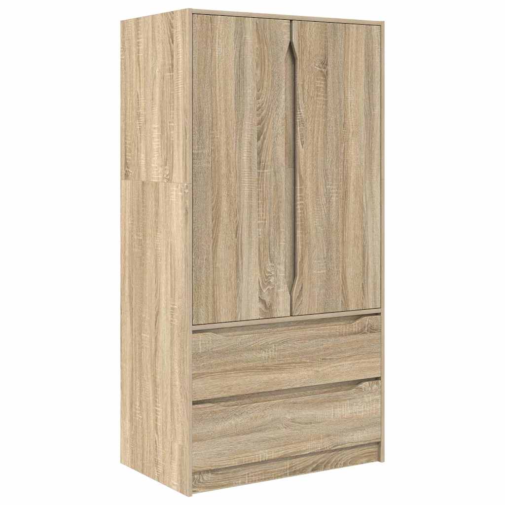 Kleiderschrank Sonoma-Eiche 79,5 x 49 x 156 cm Holzwerkstoff