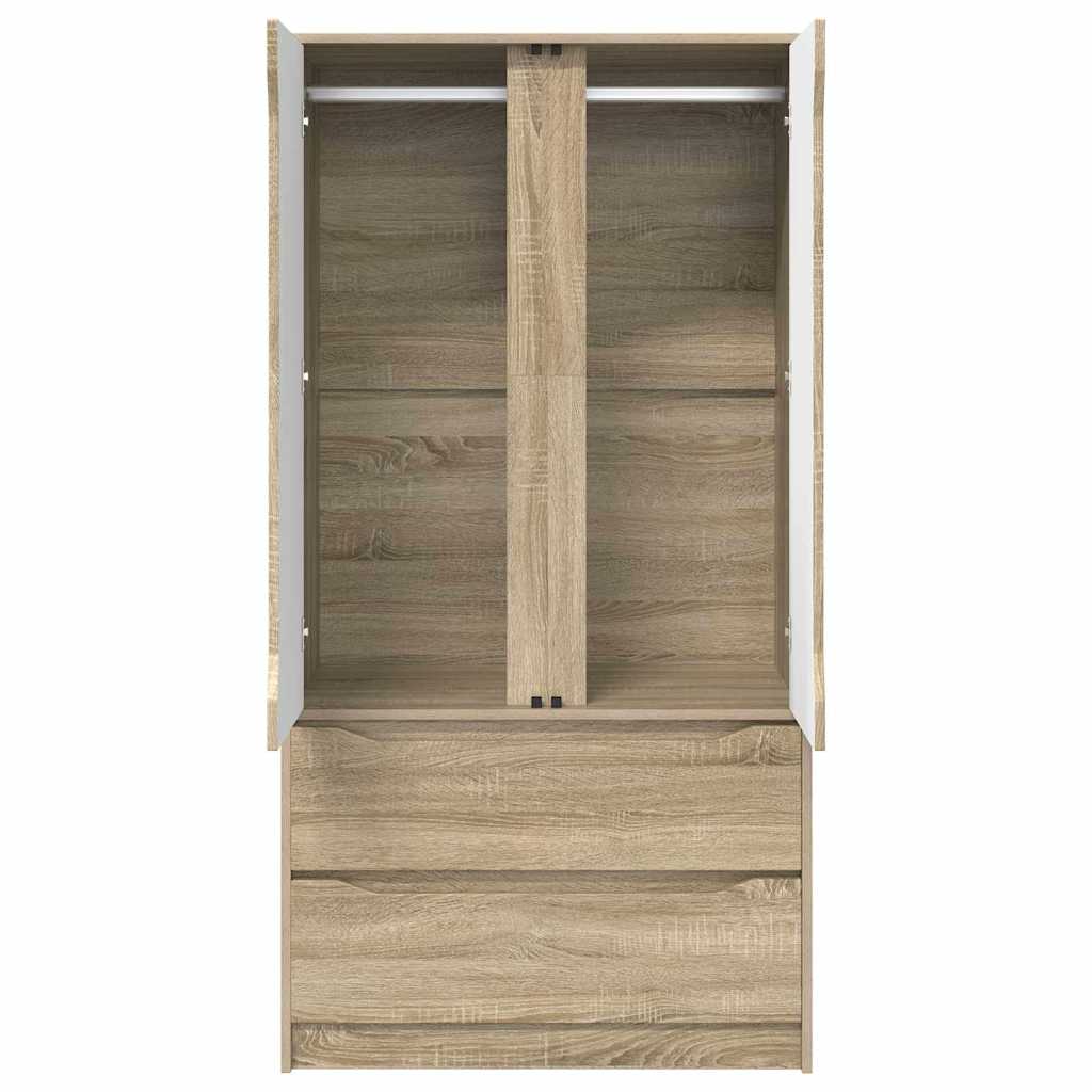 Kleiderschrank Sonoma-Eiche 79,5 x 49 x 156 cm Holzwerkstoff