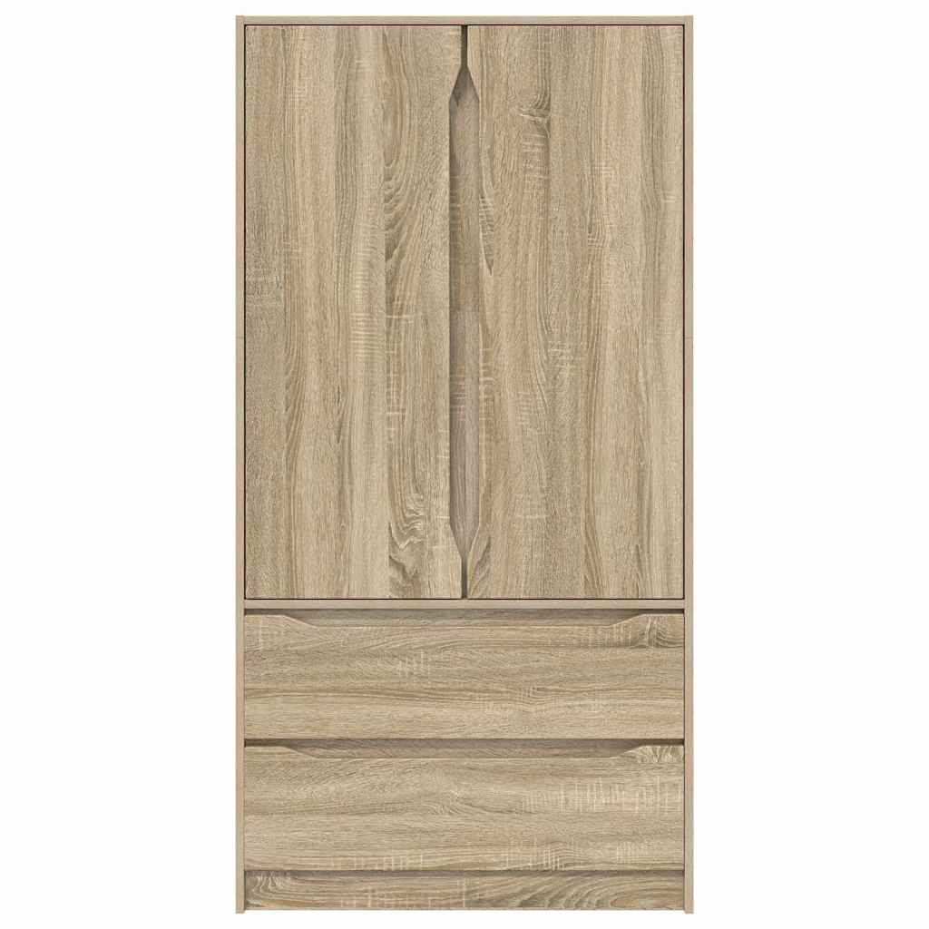 Kleiderschrank Sonoma-Eiche 79,5 x 49 x 156 cm Holzwerkstoff