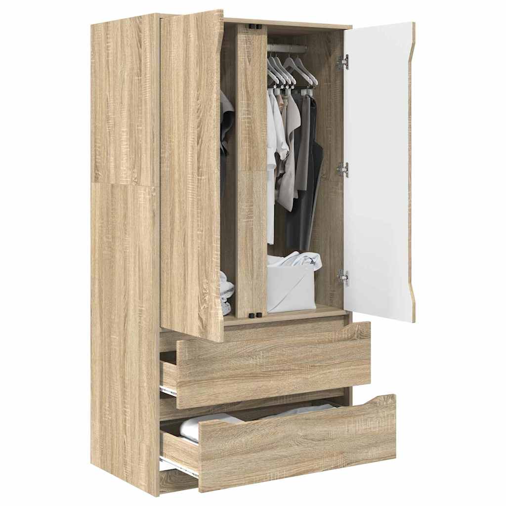 Kleiderschrank Sonoma-Eiche 79,5 x 49 x 156 cm Holzwerkstoff