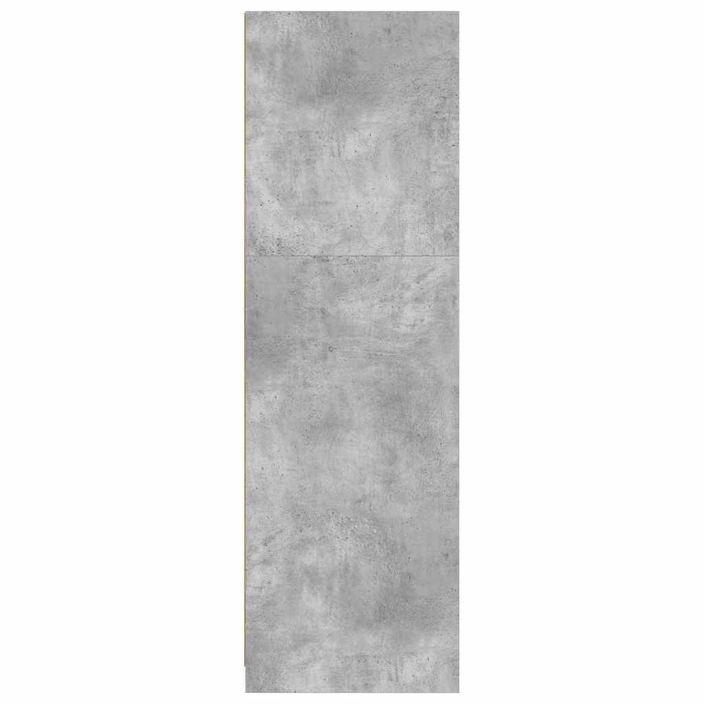 Kleiderschrank Betongrau 79,5 x 49 x 156 cm Holzwerkstoff