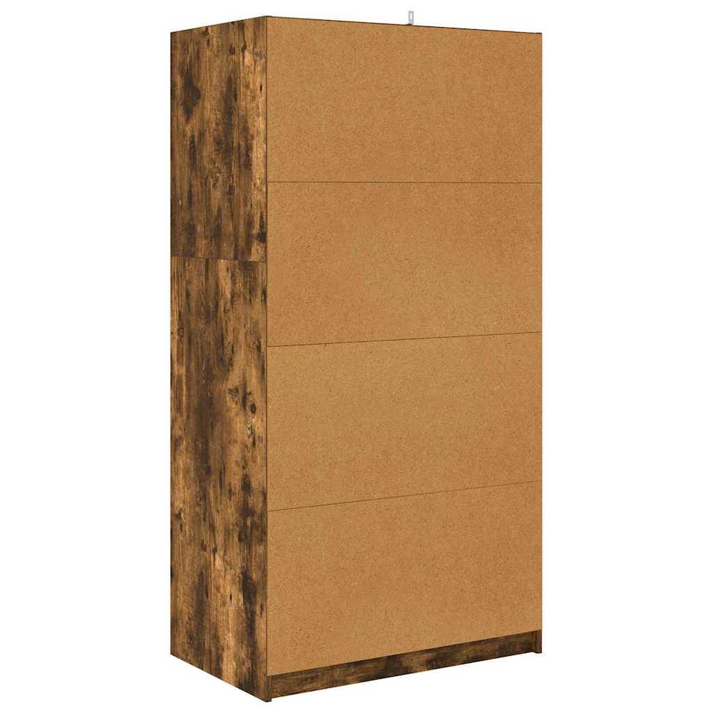 Kleiderschrank mit Tür Geräucherte Eiche 79,5 x 49 x 156 cm