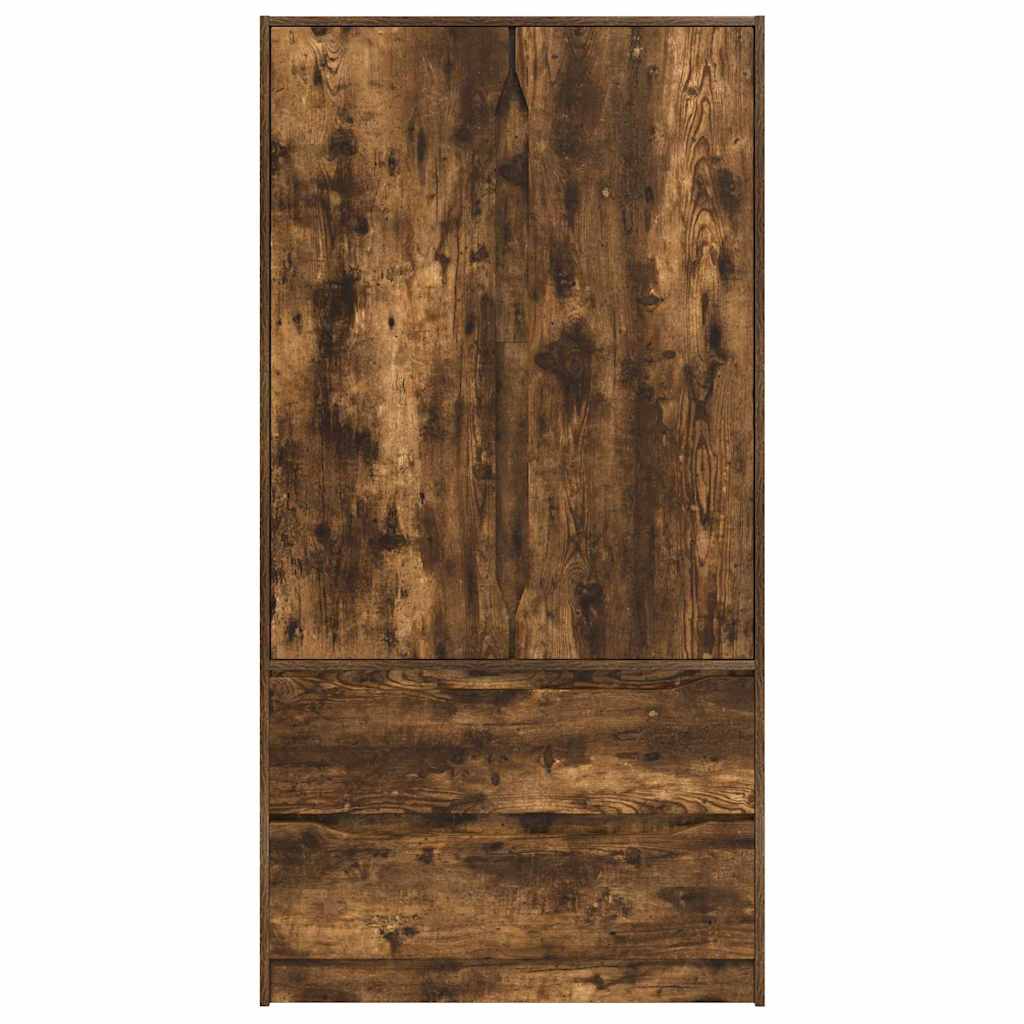 Kleiderschrank mit Tür Geräucherte Eiche 79,5 x 49 x 156 cm