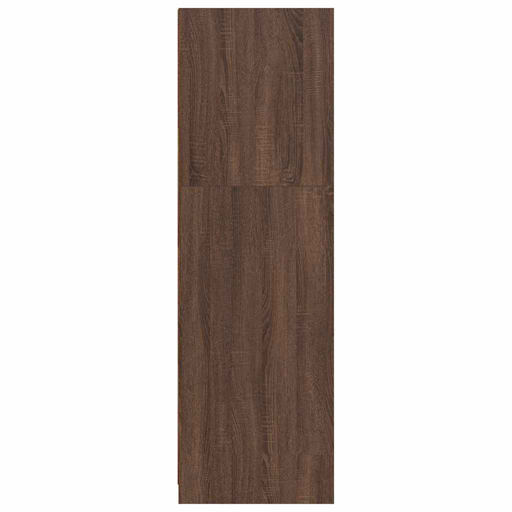 Kleiderschrank mit Tür Braun Eichen-Optik 79,5 x 49 x 156 cm