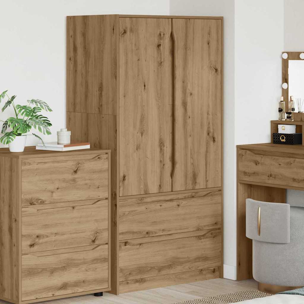 Kleiderschrank Artisan-Eiche 79,5 x 49 x 156 cm Holzwerkstoff