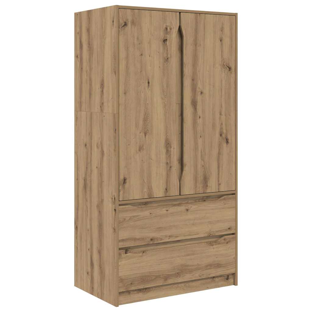 Kleiderschrank Artisan-Eiche 79,5 x 49 x 156 cm Holzwerkstoff