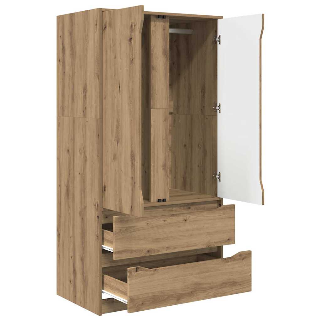 Kleiderschrank Artisan-Eiche 79,5 x 49 x 156 cm Holzwerkstoff