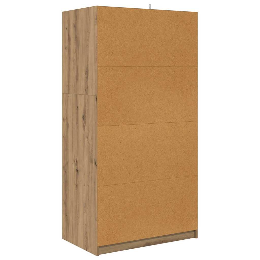 Kleiderschrank Artisan-Eiche 79,5 x 49 x 156 cm Holzwerkstoff