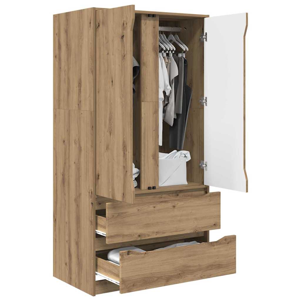 Kleiderschrank Artisan-Eiche 79,5 x 49 x 156 cm Holzwerkstoff