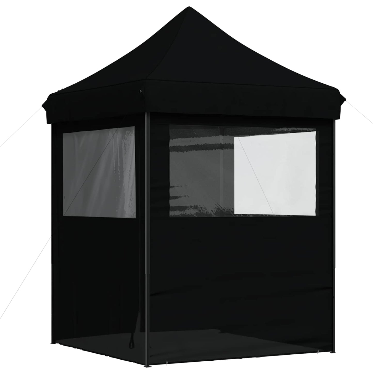 Party-Zelt Schwarz 200 x 200 x 306 cm Oxford-Stoff