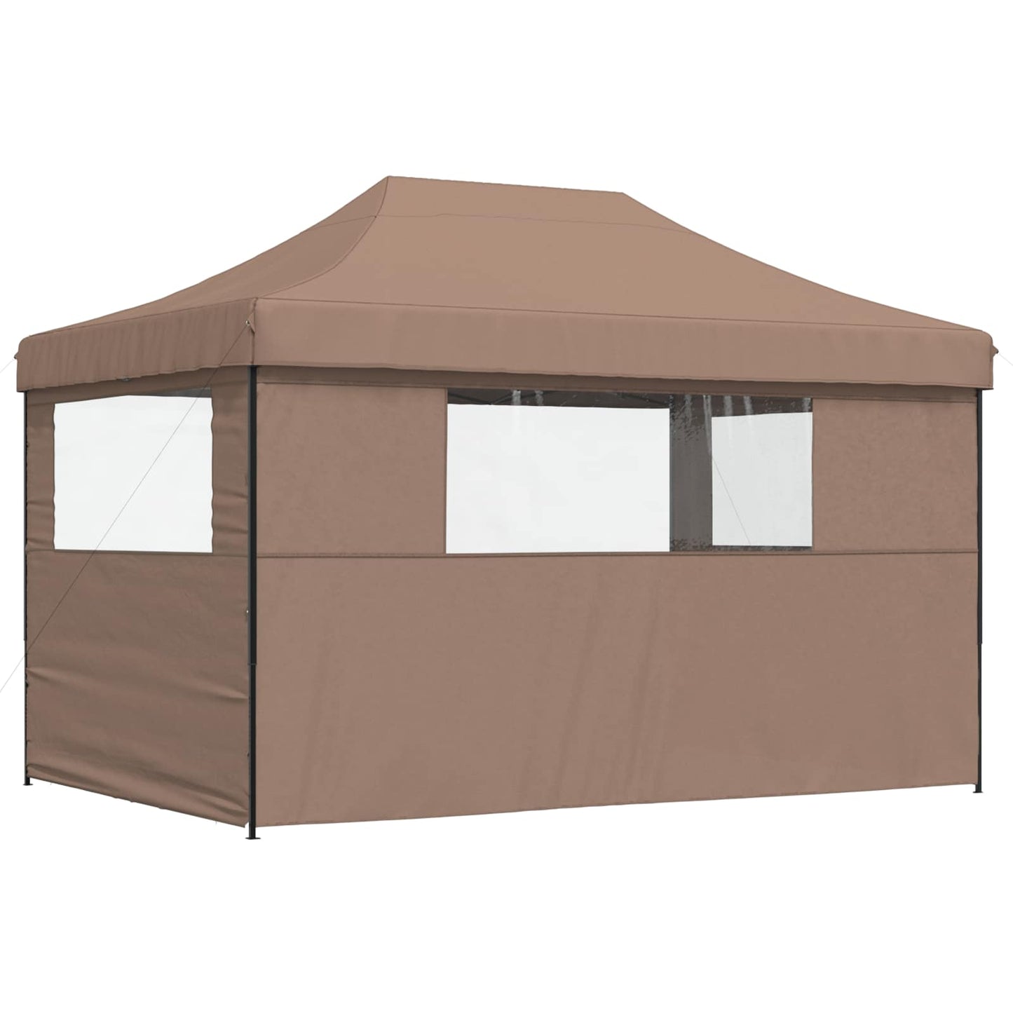 Party-Zelt Braun 279 x 410 x 315 cm Oxford-Stoff