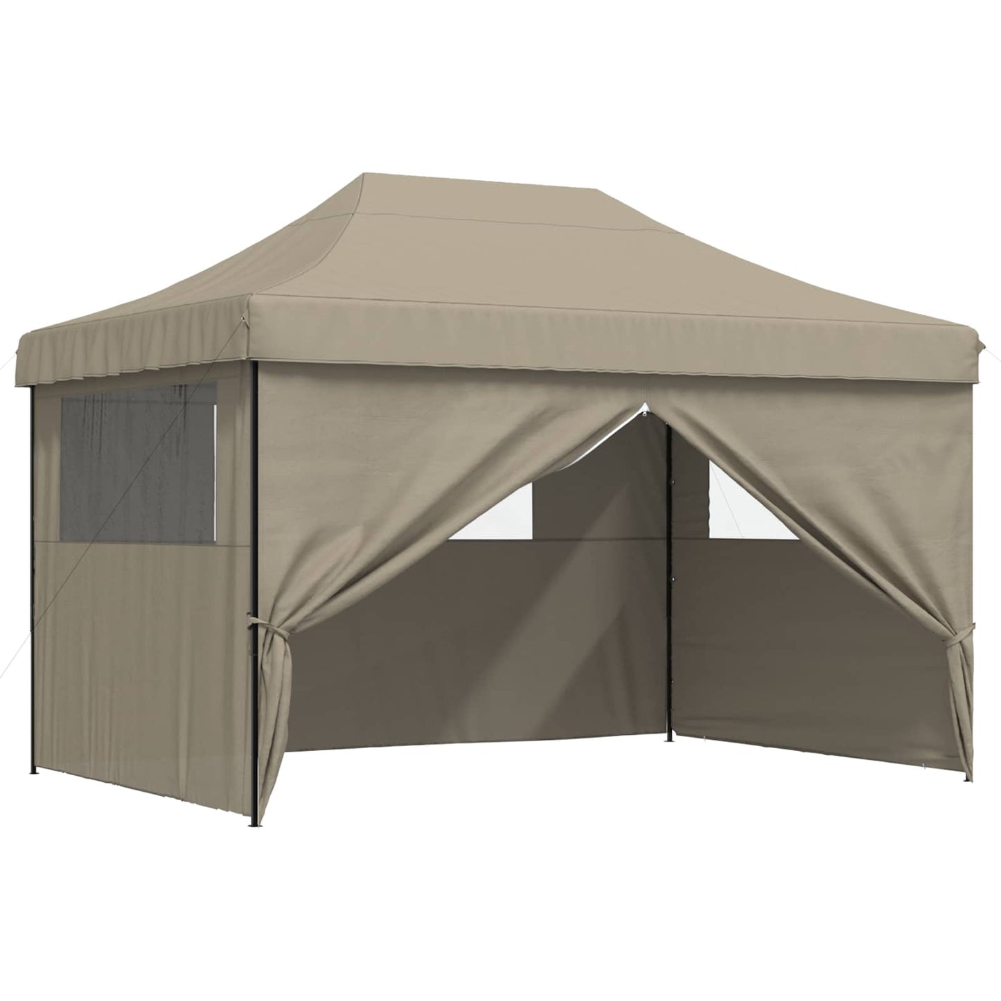 Party-Zelt Taupe 279 x 410 x 315 cm Oxford-Stoff