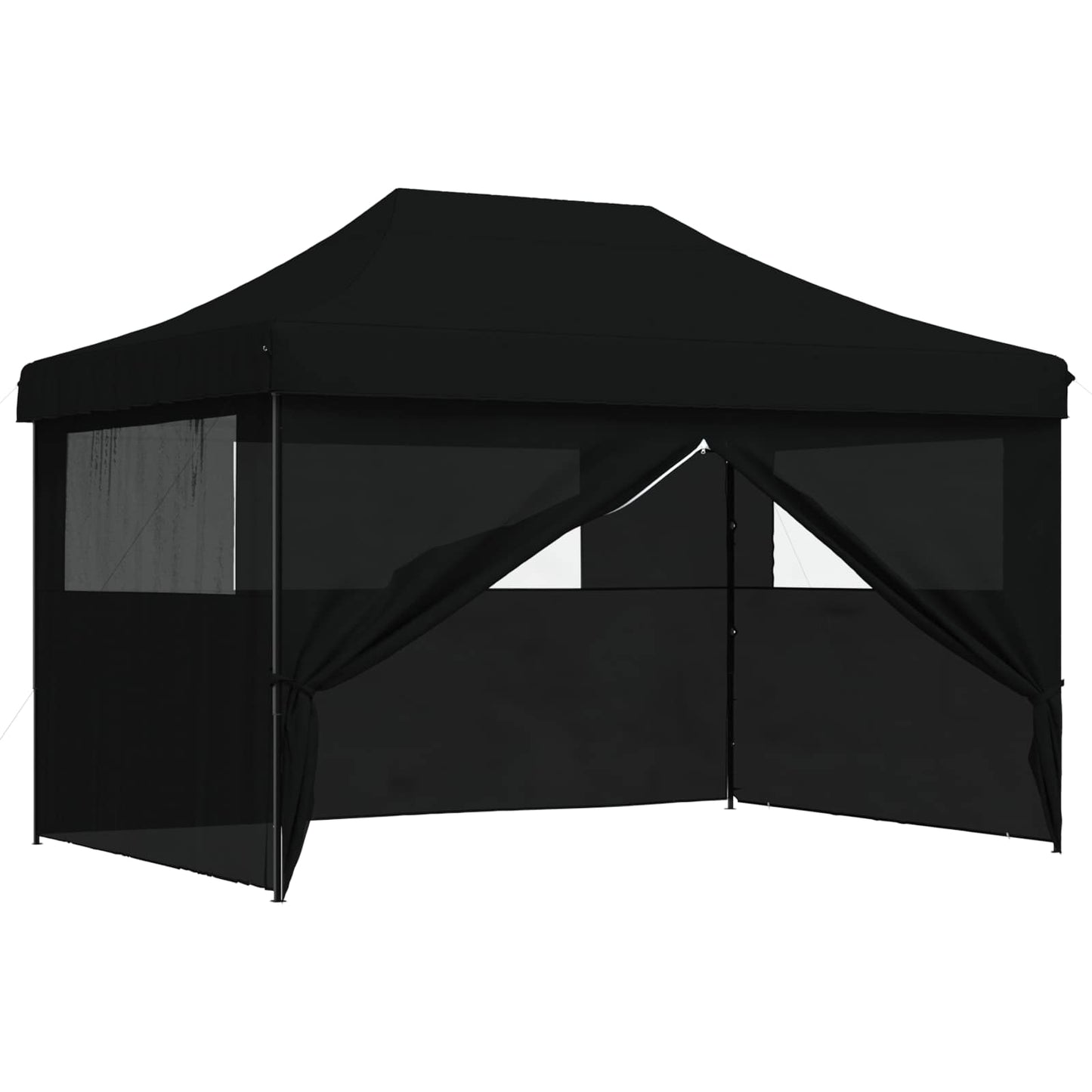 Party-Zelt Schwarz 279 x 410 x 315 cm Oxford-Stoff