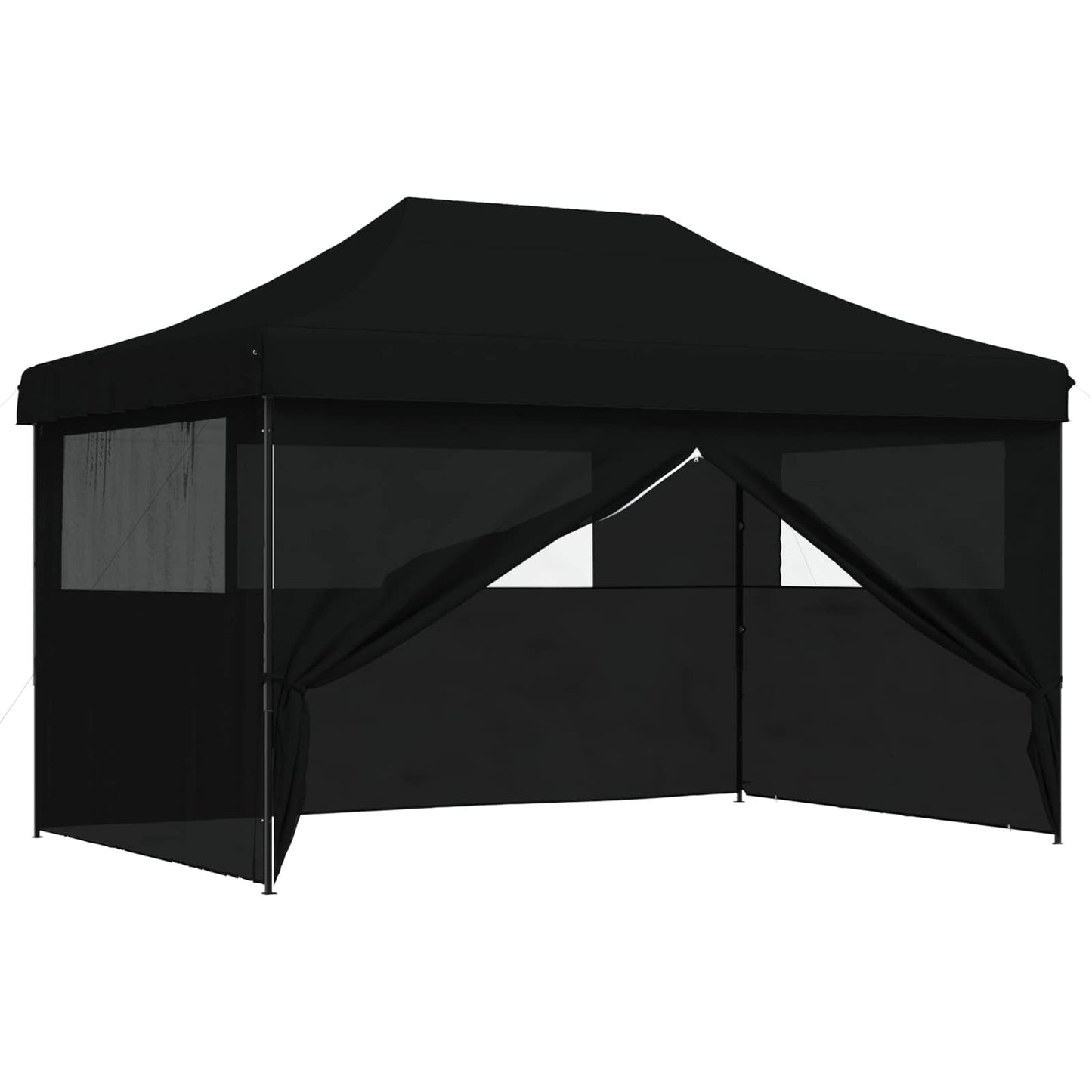Party-Zelt Schwarz 292 x 440 x 315 cm Oxford-Stoff
