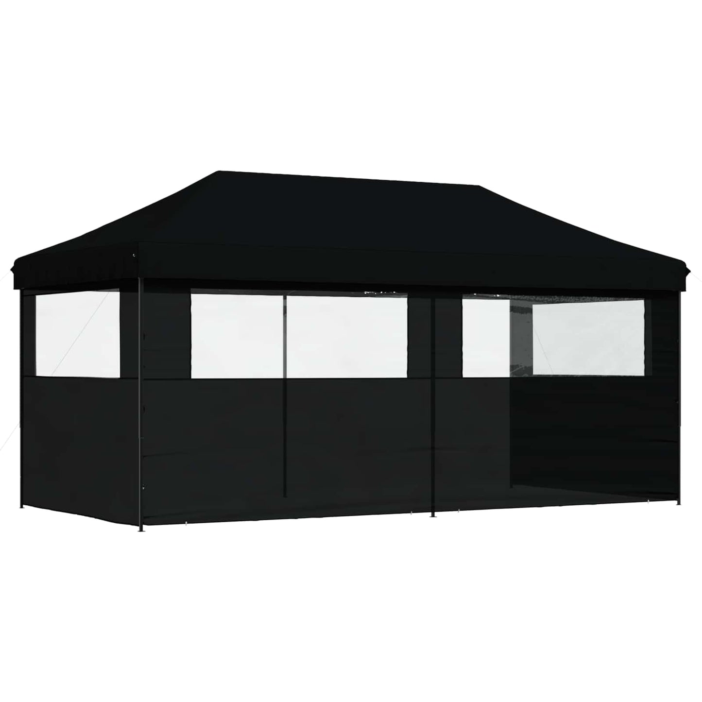 Party-Zelt Schwarz 292 x 580 x 315 cm Oxford-Stoff