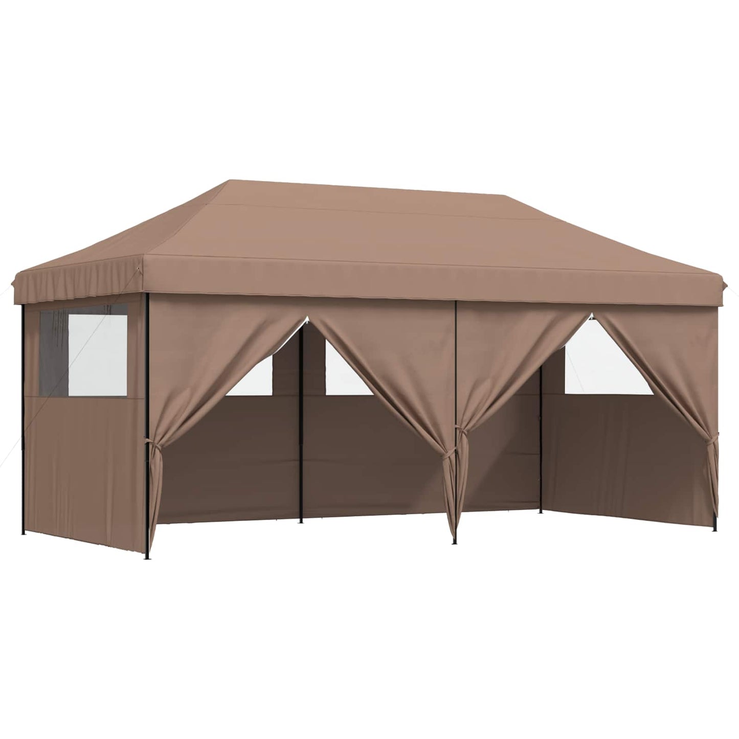 Party-Zelt Braun 292 x 580 x 315 cm Oxford-Stoff
