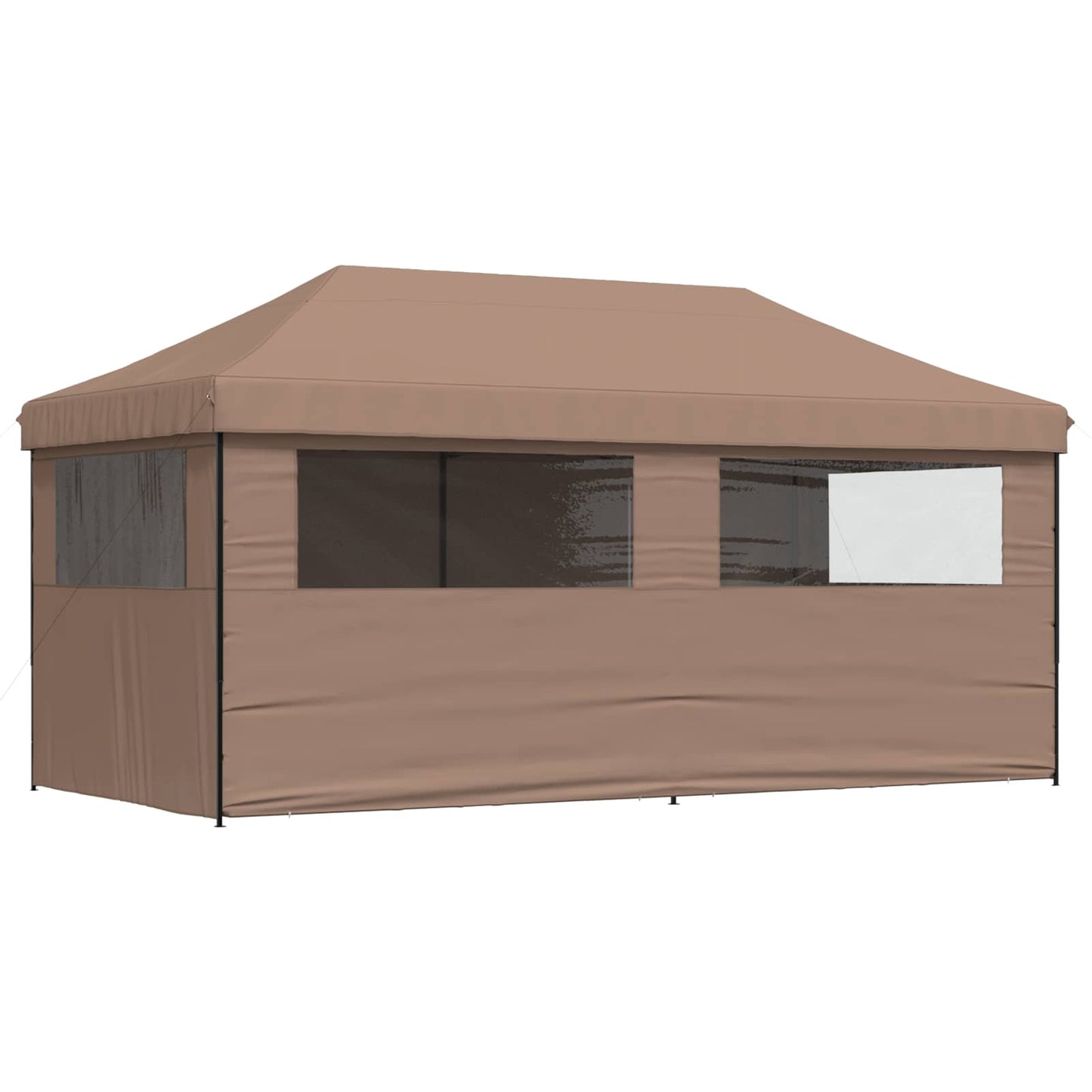Party-Zelt Braun 292 x 580 x 315 cm Oxford-Stoff