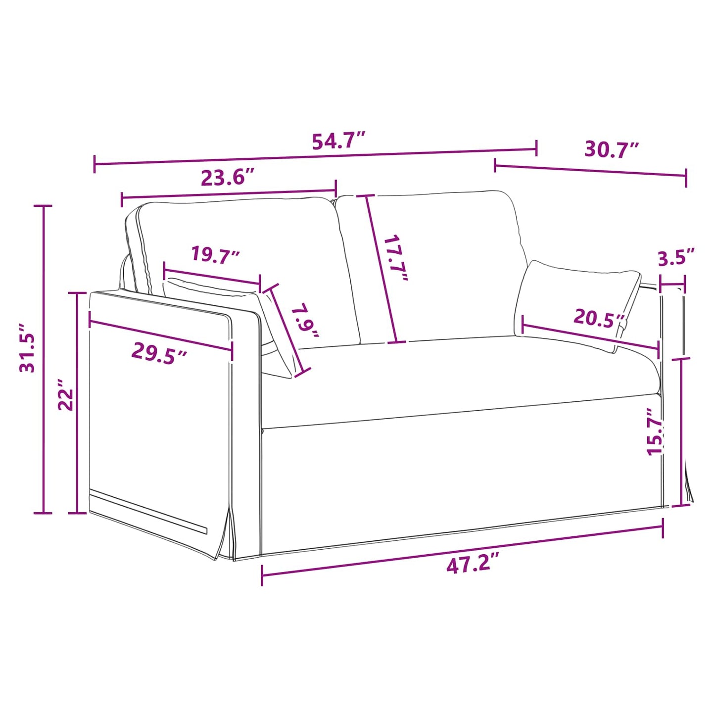 Sofa Set 2 pcs Dunkelgrau 139 x 78 x 80 cm Stoff