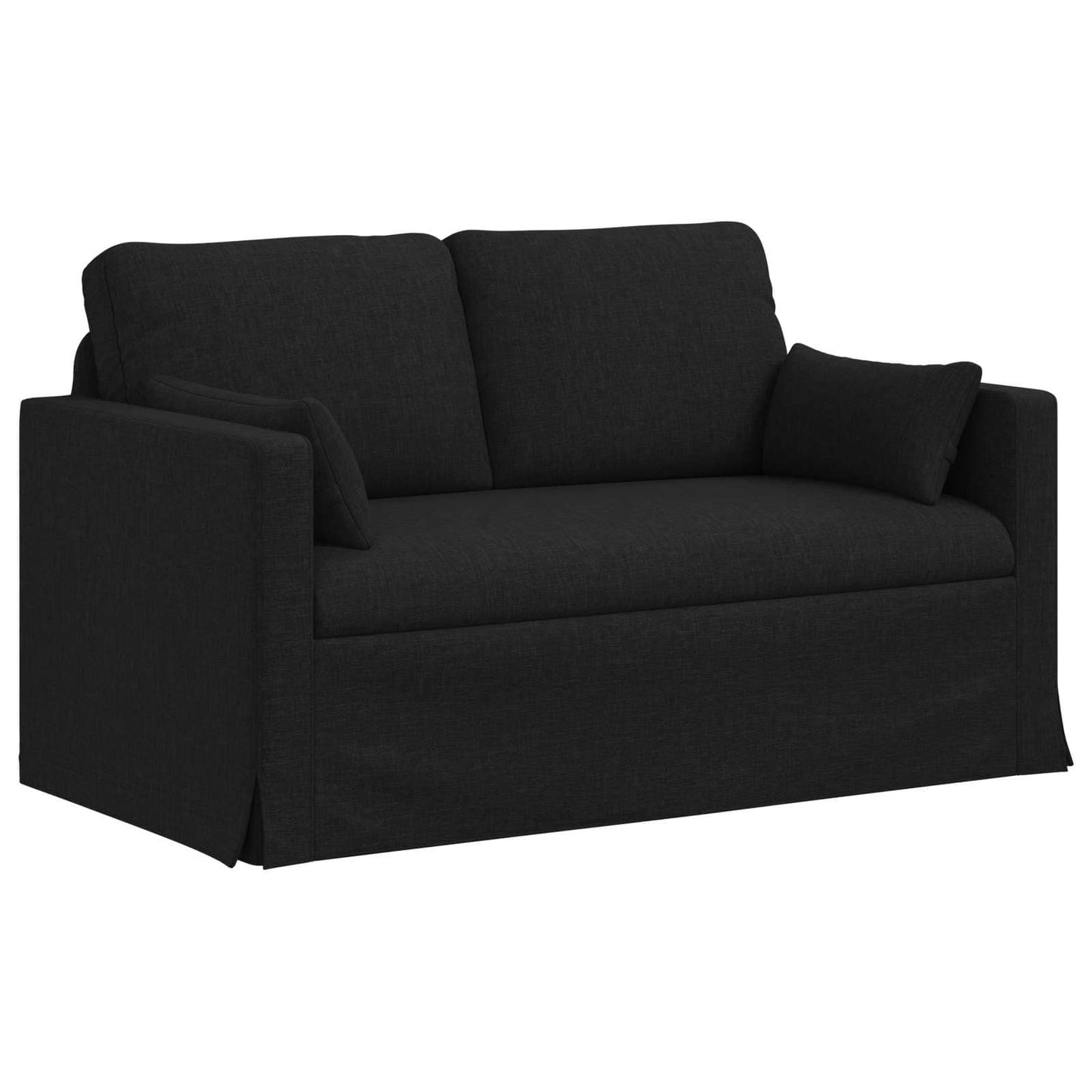 Sofa Set 2 pcs Schwarz 139 x 78 x 80 cm Stoff
