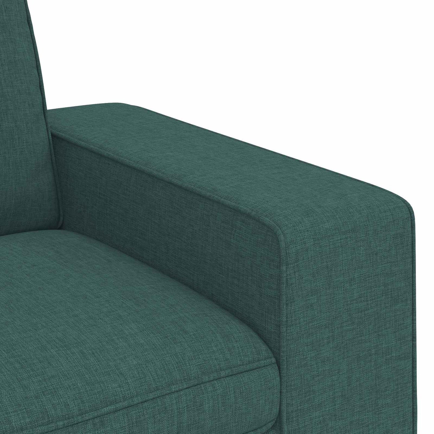 Sofa Set 2 pcs Dunkelgrün 162 x 80 x 82 cm Stoff