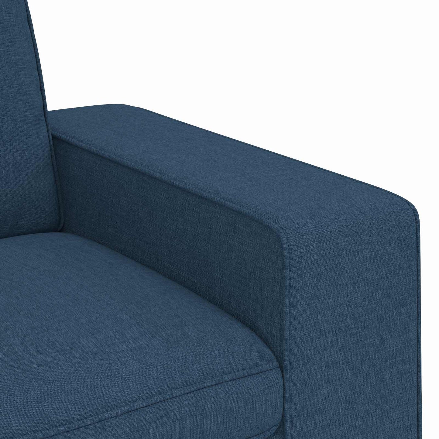Sofa Set 2 pcs Blau 162 x 80 x 82 cm Stoff