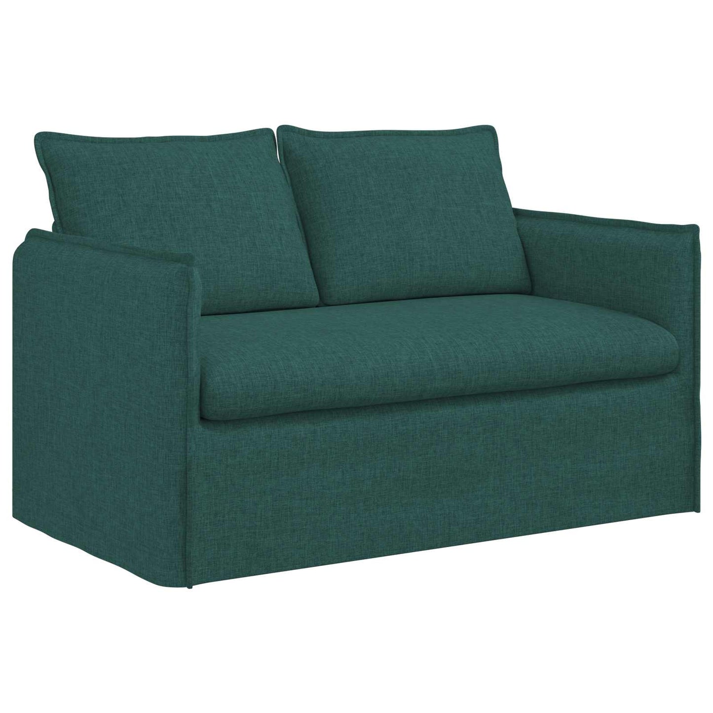 Sofa Set 2 pcs Dunkelgrün 136 x 82 x 85 cm Stoff