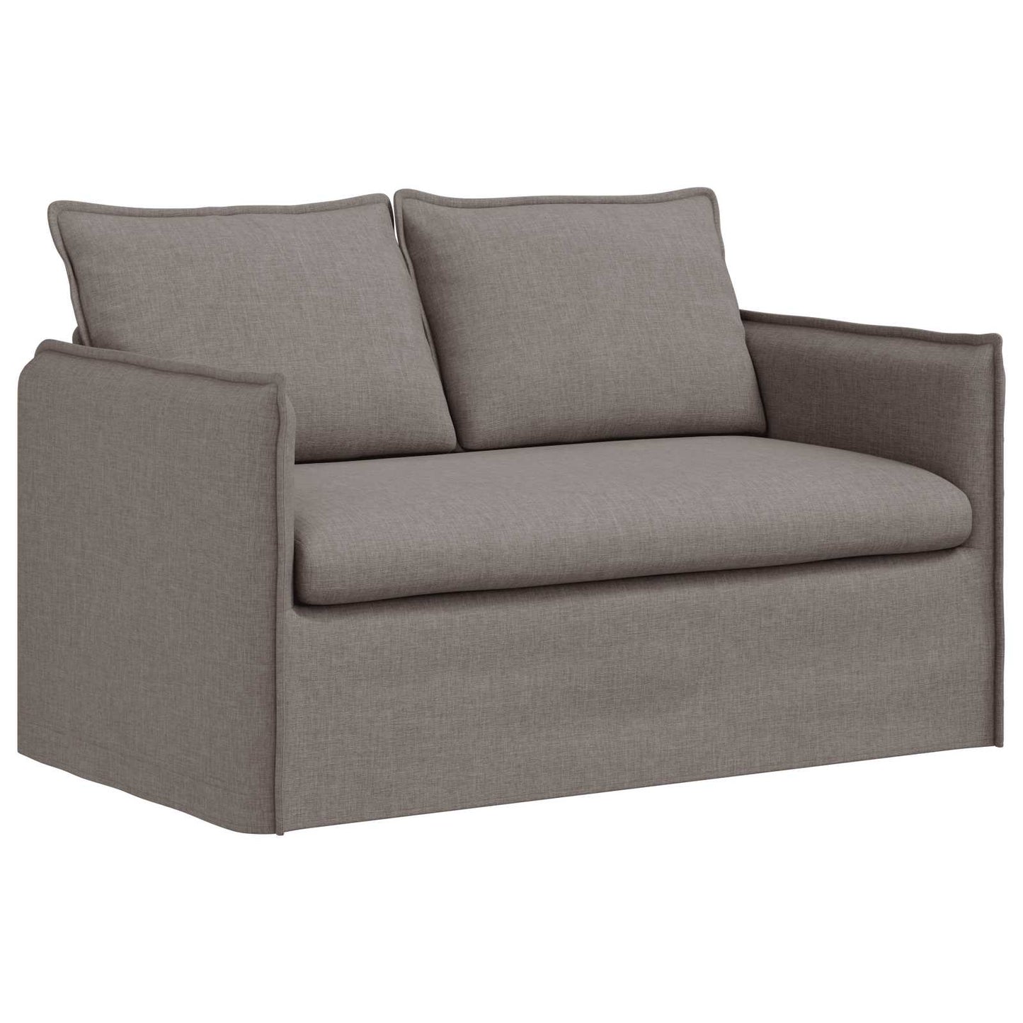 Sofa Set 2 pcs Taupe 136 x 82 x 85 cm Stoff