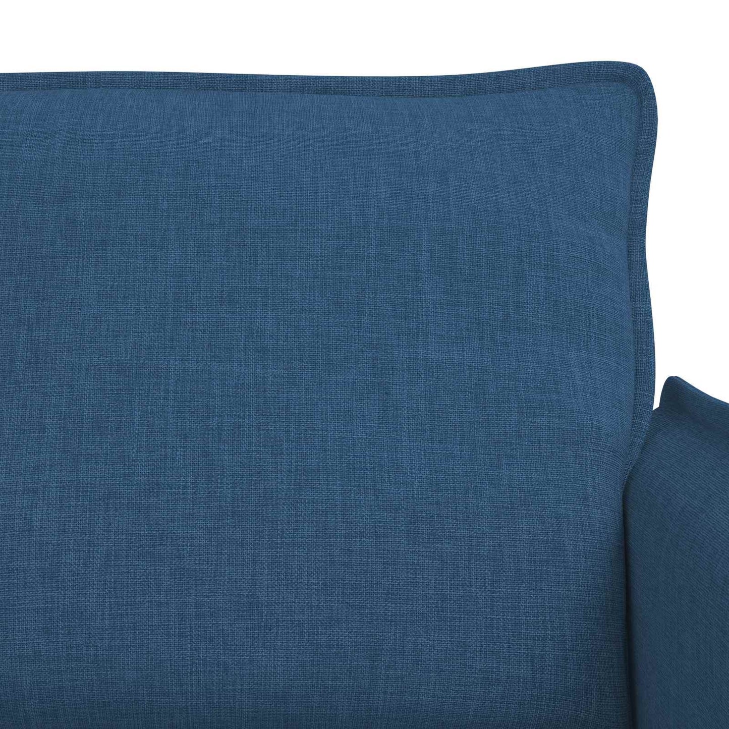 Sofa Set 2 pcs Blau 136 x 82 x 85 cm Stoff