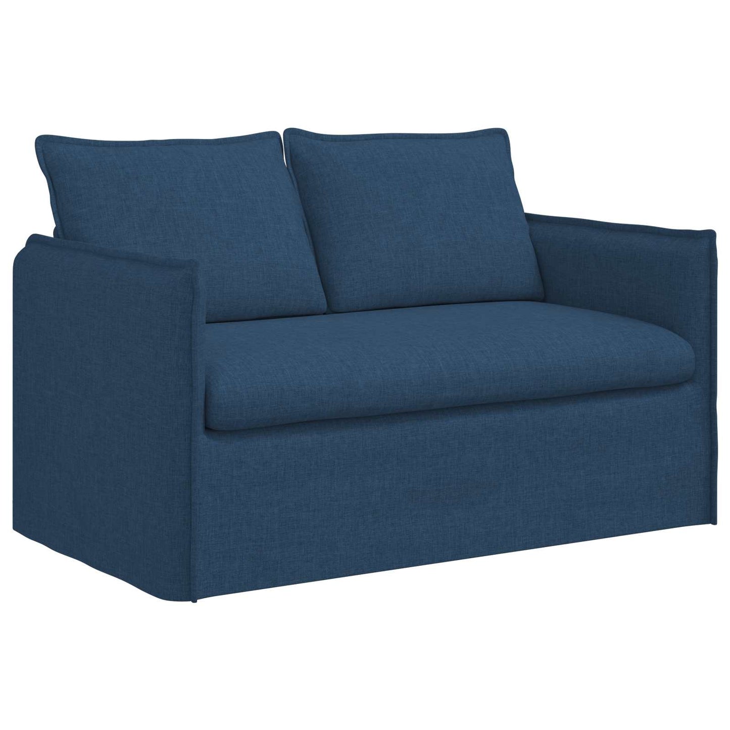 Sofa Set 2 pcs Blau 136 x 82 x 85 cm Stoff