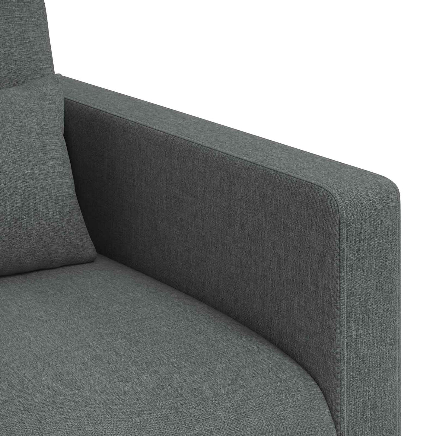 Sofa Set 2 pcs Dunkelgrau 158 x 78 x 80 cm Stoff