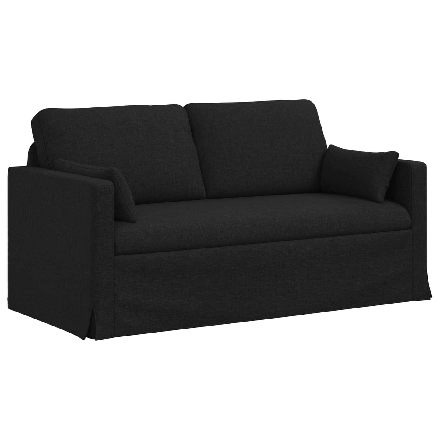 Sofa Set 2 pcs Schwarz 158 x 78 x 80 cm Stoff