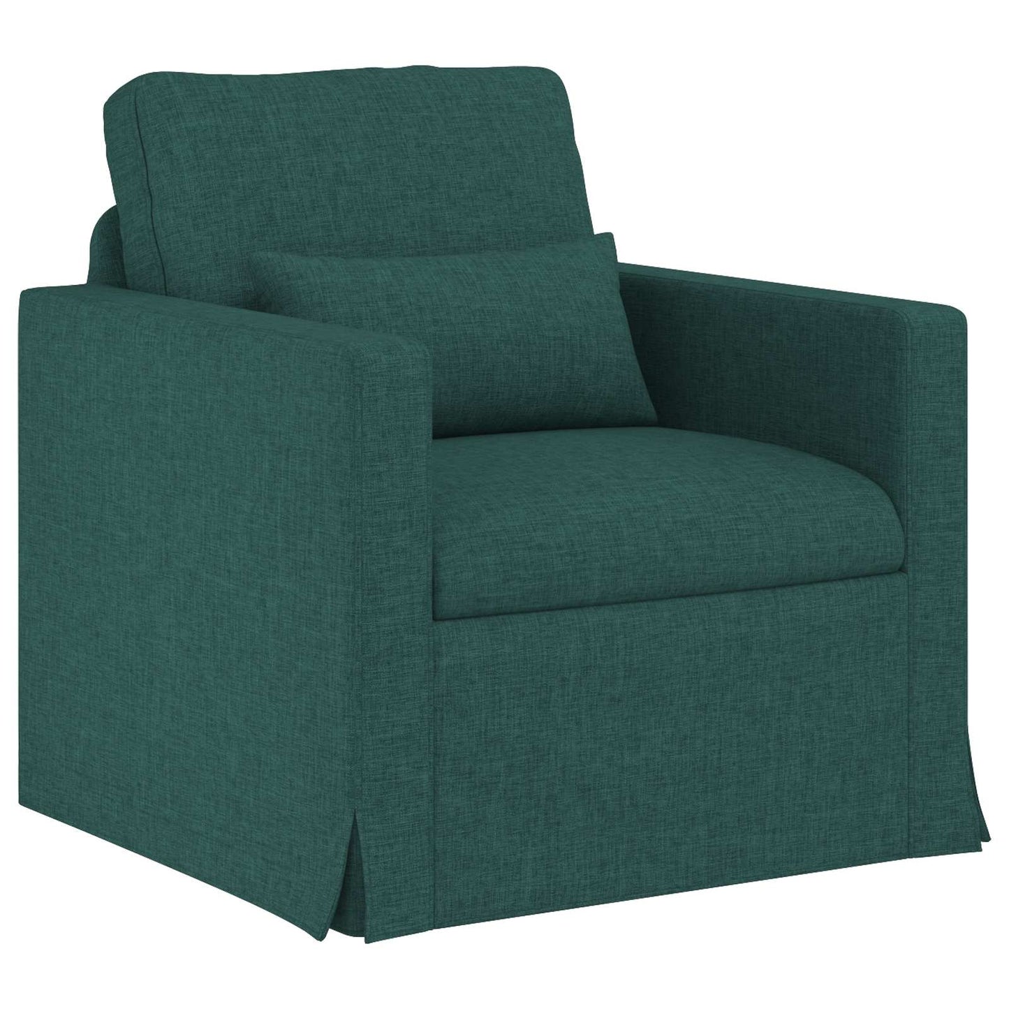 Sofa Set 2 pcs Dunkelgrün 158 x 78 x 80 cm Stoff