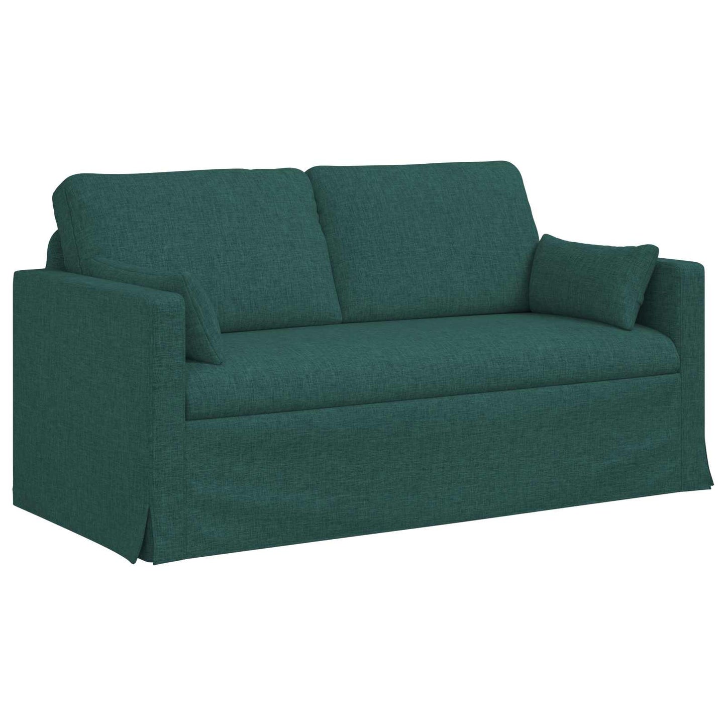 Sofa Set 2 pcs Dunkelgrün 158 x 78 x 80 cm Stoff