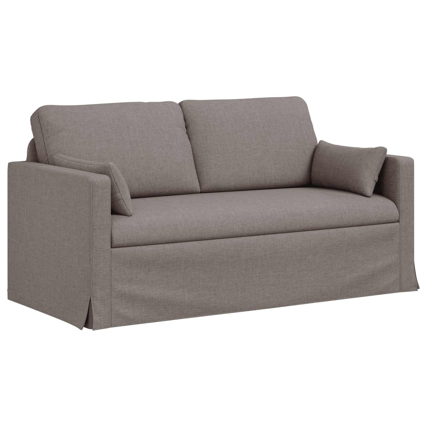 Sofa Set 2 pcs Taupe 158 x 78 x 80 cm Stoff