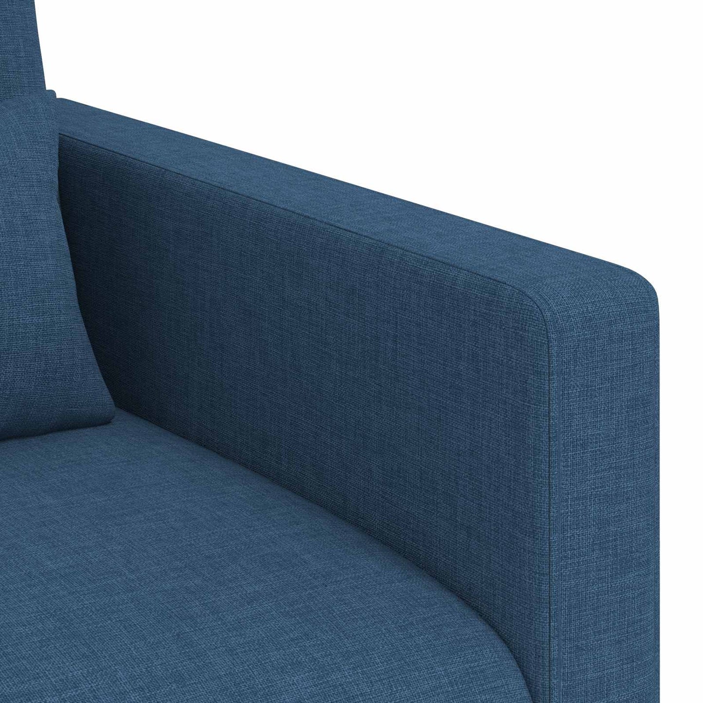 Sofa Set 2 pcs Blau 158 x 78 x 80 cm Stoff
