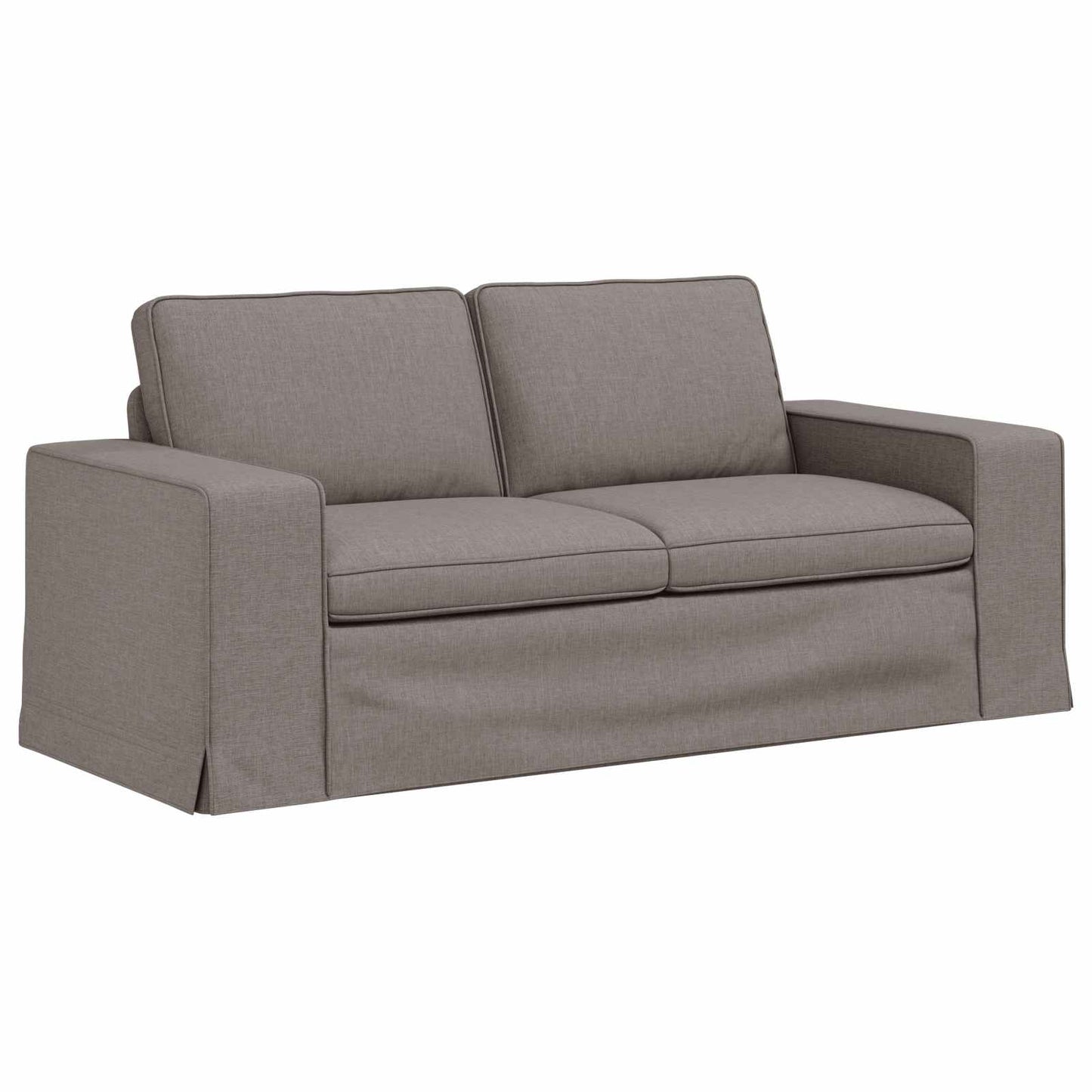 Sofa Set 2 pcs Taupe 182 x 80 x 82 cm Stoff