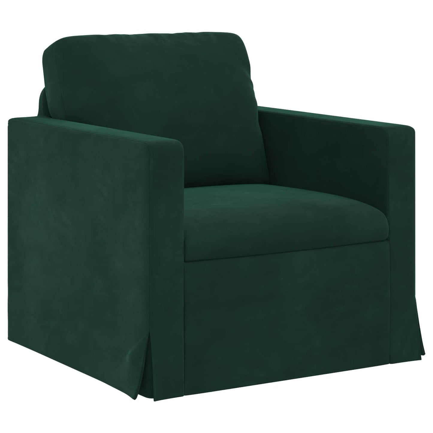 Sofa Set 2 pcs Dunkelgrün 158 x 78 x 80 cm Samt