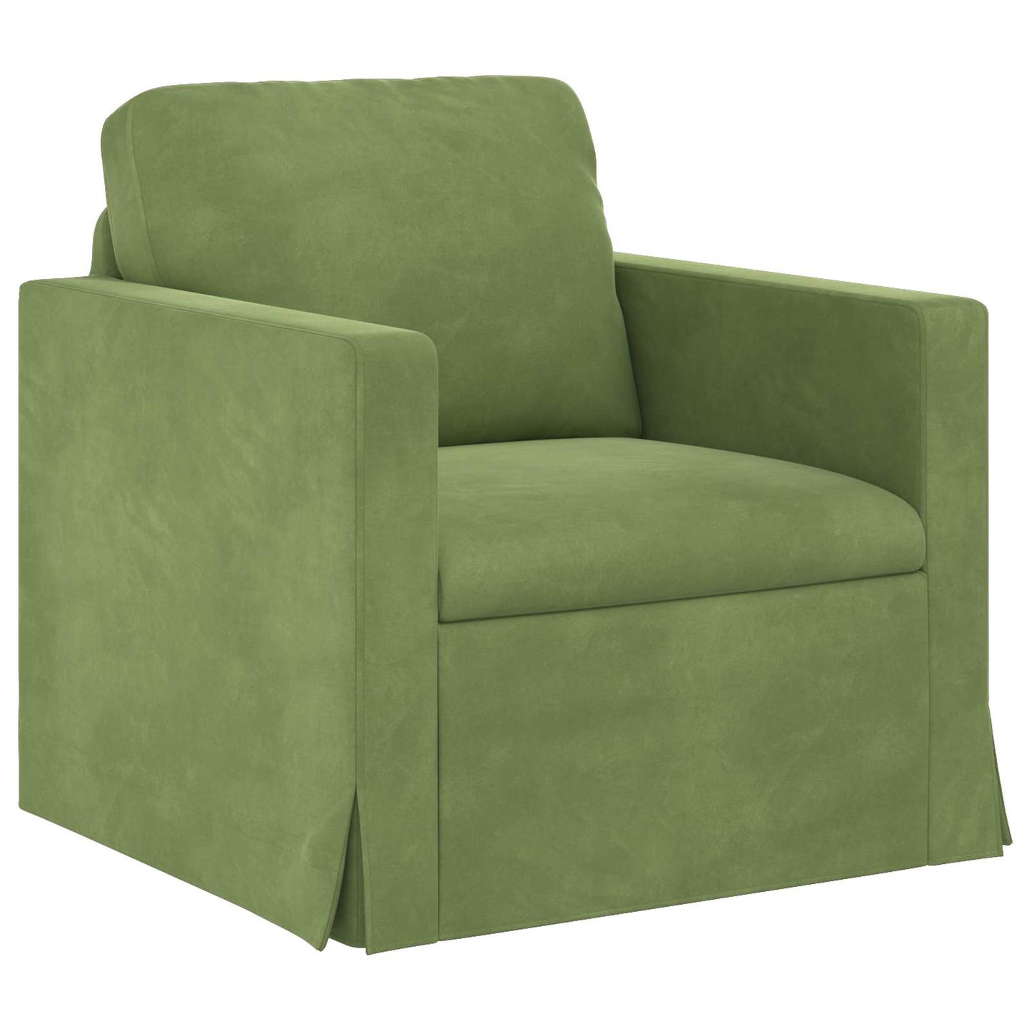 Sofa Set 2 pcs Hellgrün 158 x 78 x 80 cm Samt
