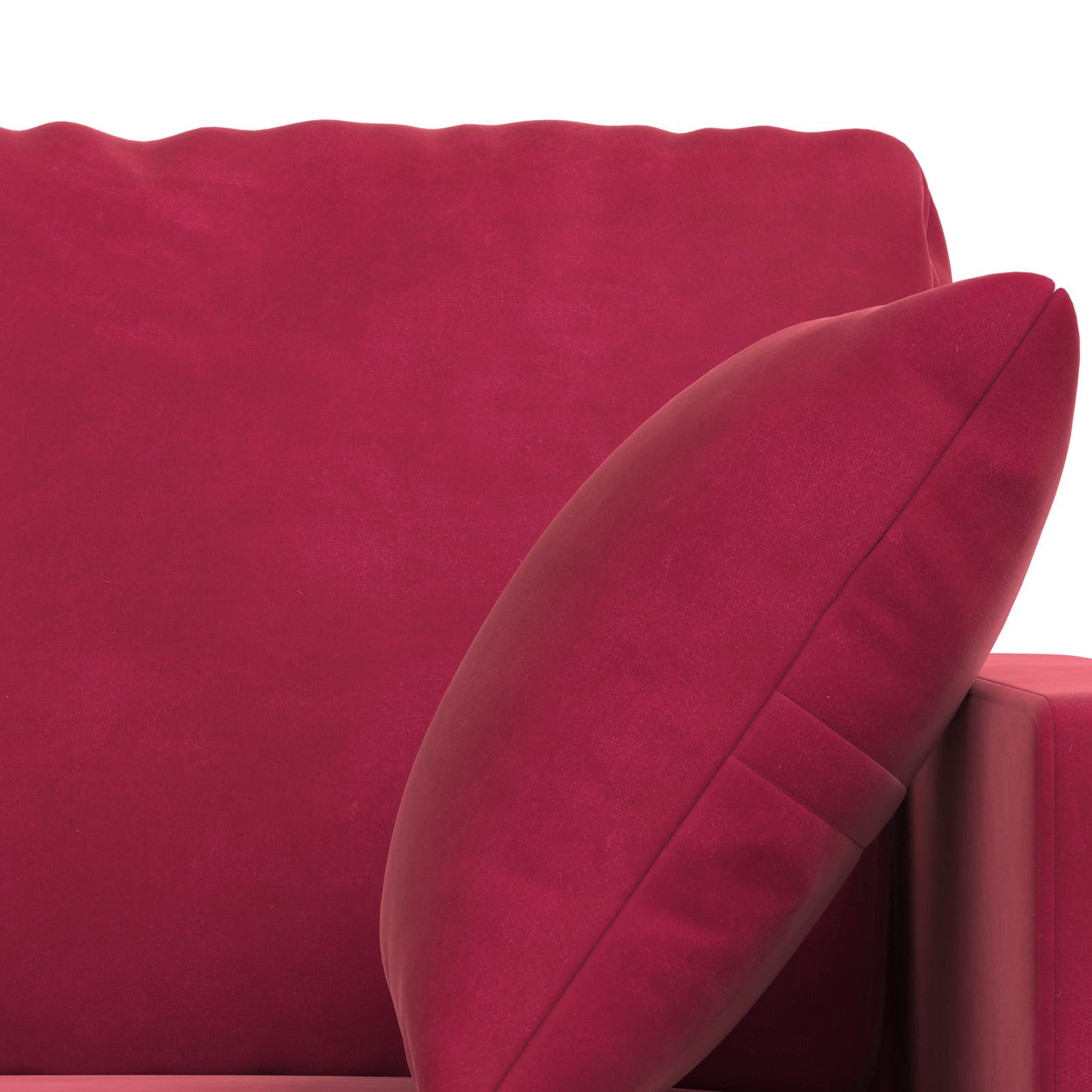 Sofa Set 2 pcs Weinrot 158 x 78 x 80 cm Samt