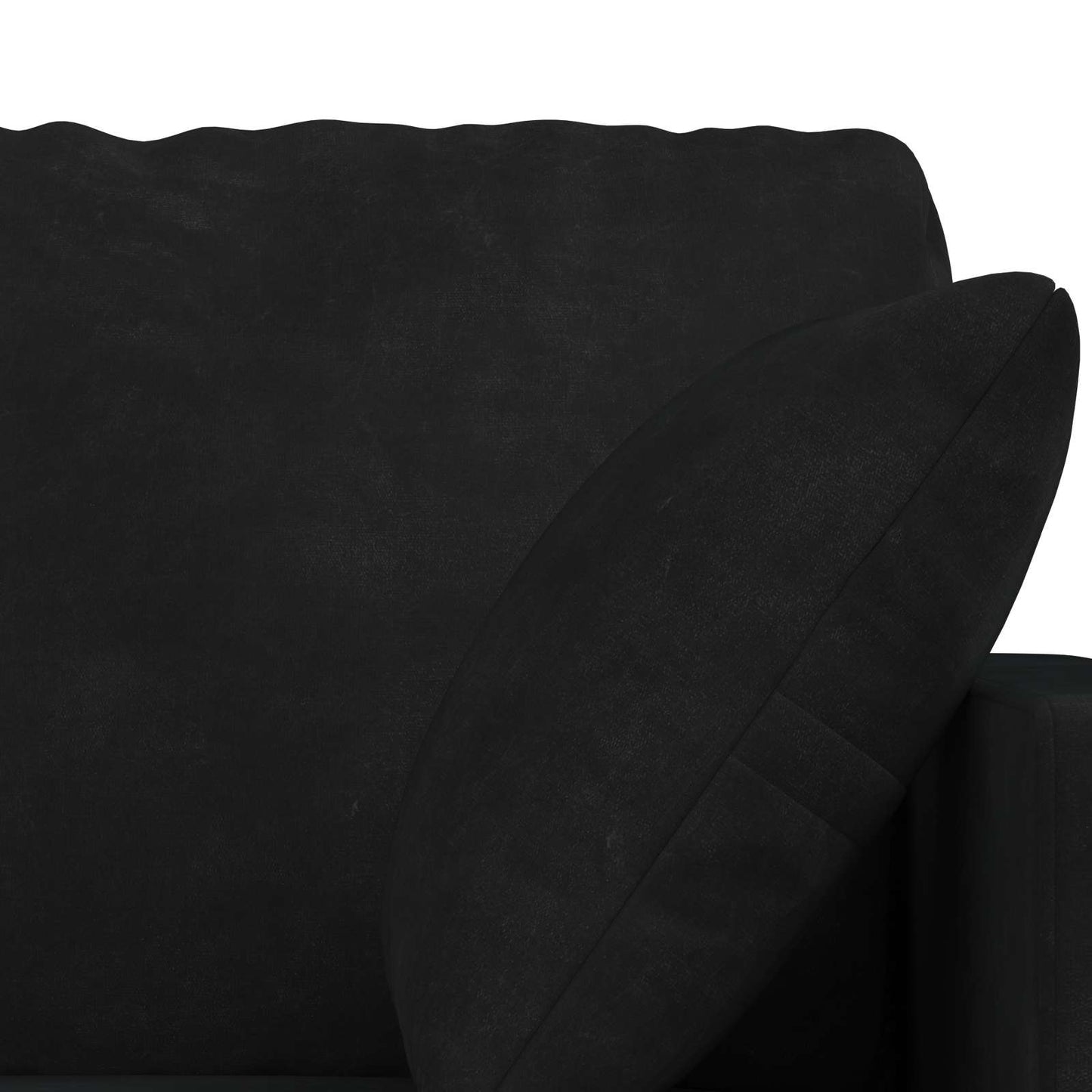 Sofa Set 2 pcs Schwarz 158 x 78 x 80 cm Samt