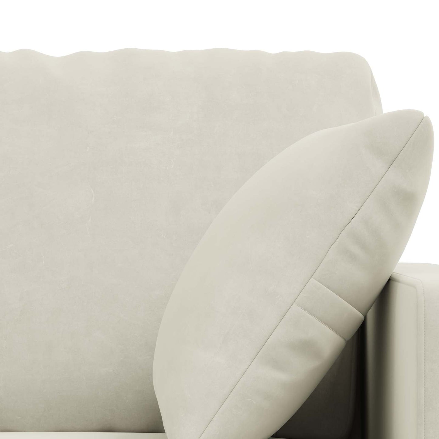 Sofa Set 2 pcs Creme 158 x 78 x 80 cm Samt
