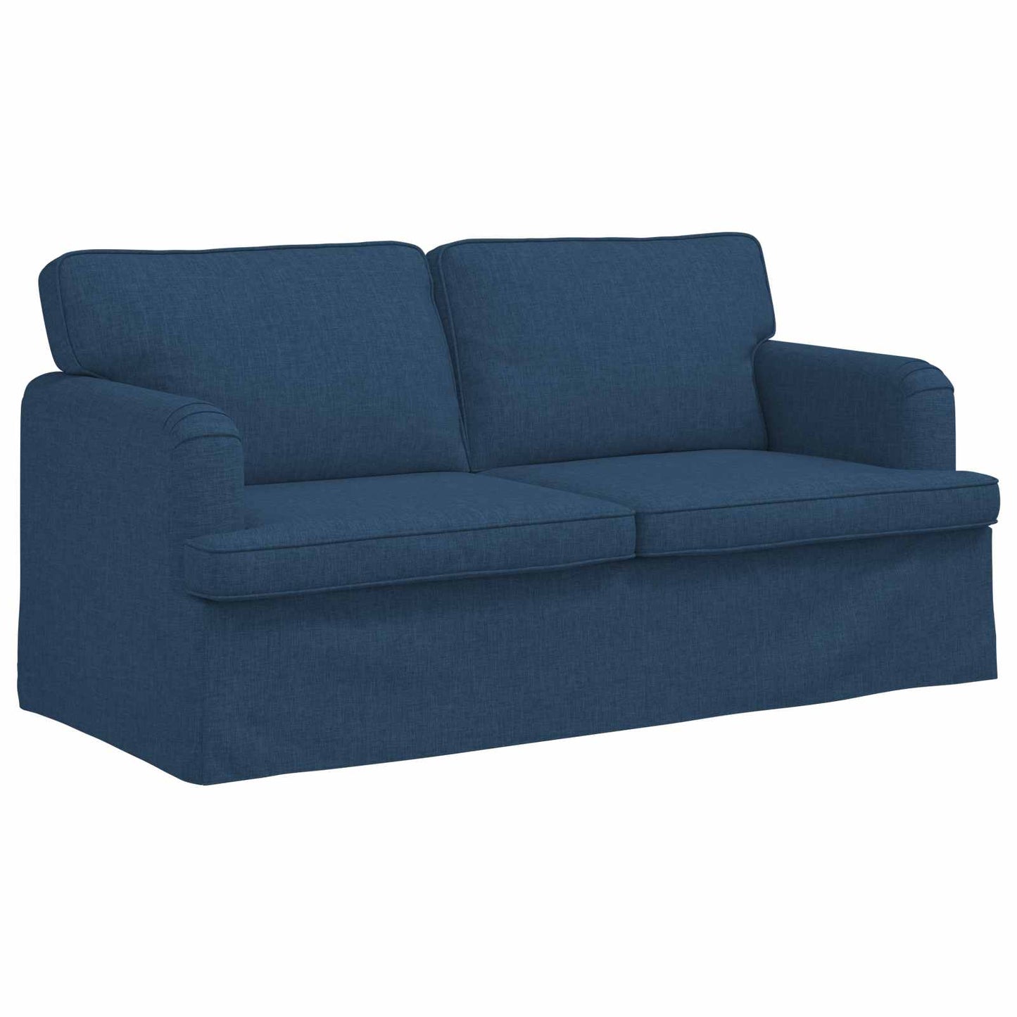 Sofa Set 2 pcs Blau 162 x 80 x 85 cm Stoff