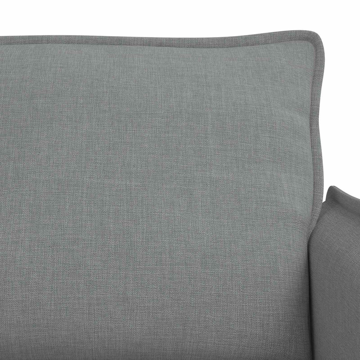 Sofa Set 2 pcs Hellgrau 156 x 82 x 85 cm Stoff
